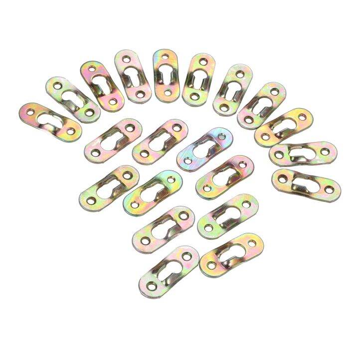 20pcs-metal-keyhole-hangers-screws-heavy-duty-hanging-plates-brackets-fasteners-hooks-for-mirror-photo-picture-painting-frames