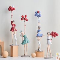 Nodic Gorgeous Girl Resin Art Statue Gift Fairy Accessori Modern Style Sculpture Ornaments Home Decoration Tabletop Figurines