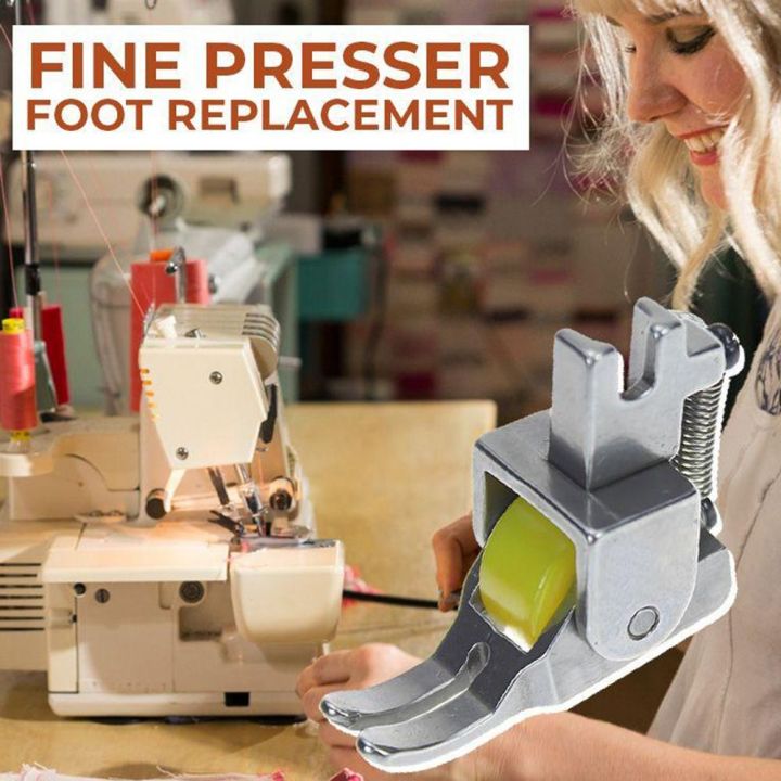 xiegk-งานฝีมือ-diy-กุ๊นรีดแคบ-ของใช้ในครัวเรือน-เปลี่ยน-ลูกกลิ้งเท้า-เครื่องมือเย็บผ้า-อุปกรณ์จักรเย็บผ้า-เท้ากด