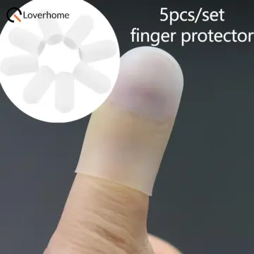 10pcs Finger Protector Anti-cut Silicone Gel Tube Hand Bandage