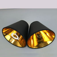 2pcs 3pcs Black Gold Color Fabric Lampshade For Lamp,Retro Style Chandelier Wall Light Shades,E14 Clip on