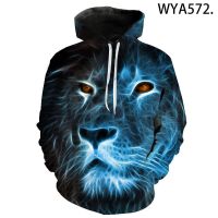 2023 style New Lion Animal Series Men Women ren Sweatshirts 3D Printed Pullover Hoodies Long Sleeve    Streetwear Tops，can be customization