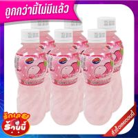 ?แนะนำ!! เอ็มแอนด์เค น้ำลิ้นจี่ ผสมวุ้นมะพร้าว 320 มล. แพ็ค 6 ขวด M&amp;Klychee25% +Nata De Coc0 320 ml x 6 ✨ขายดี✨