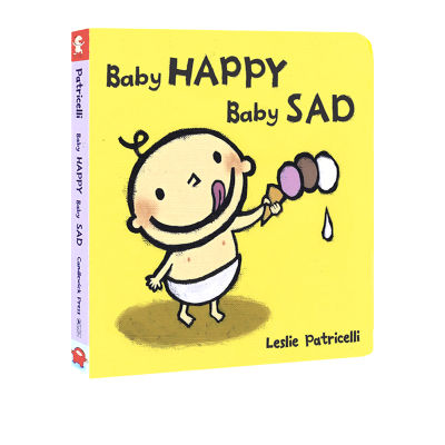 English original baby happy baby sad a dirty child famous Leslie Patricelli picture book for childrens emotional cognition enlightenment 0-3 years old