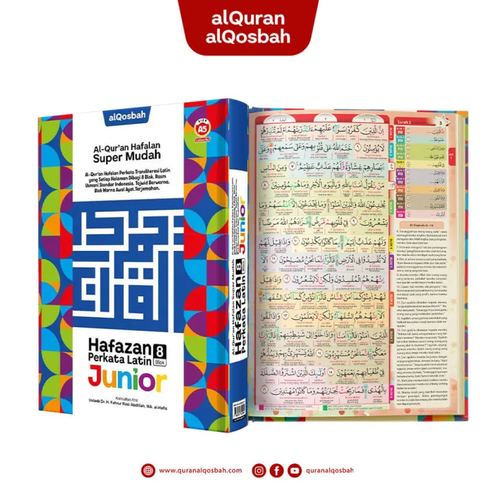 Al Quran AlQuran Hafazan 8 Blok Junior Perkata Latin Ukuran Sedang A5 ...