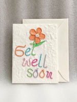 การ์ดส่งกำลังใจ Get Well Soon Handmade diy แฮนเมด การ์ด ของขวัญ (ขนาด L)