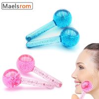 2PCS Facial Ice Globe Skin Care Rollers Cool Globes Face Massage Treatment Reduce Faical Neck Wrinkles Puffiness Beauty Tools