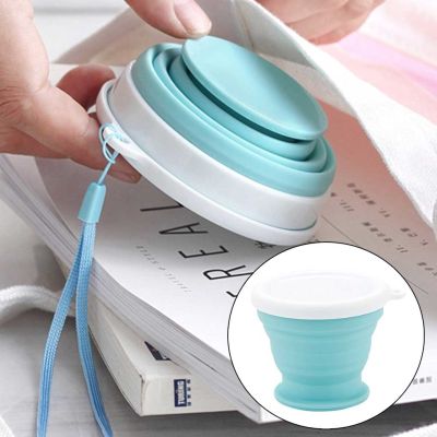 【CW】♠  Folding Cups 100ml BPA FREE Food Grade Cup Silicone Retractable Coloured Outdoor Handcup