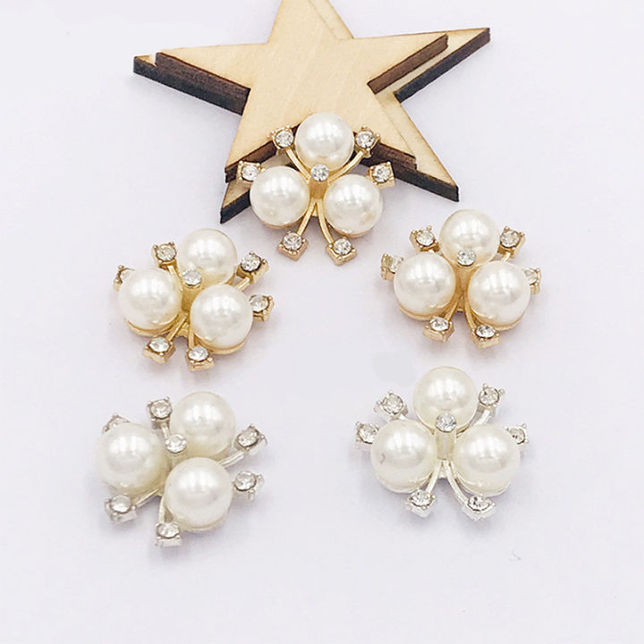 shiqinbaihuo-10pcs-diy-ดอกไม้-rhinestones-pearl-ปุ่มตกแต่งงานแต่งงานเย็บตกแต่งหัตถกรรม