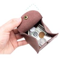 【CW】♨☬♧  Cowhide Mens Coin Purse Wallet Holder Small Money Change