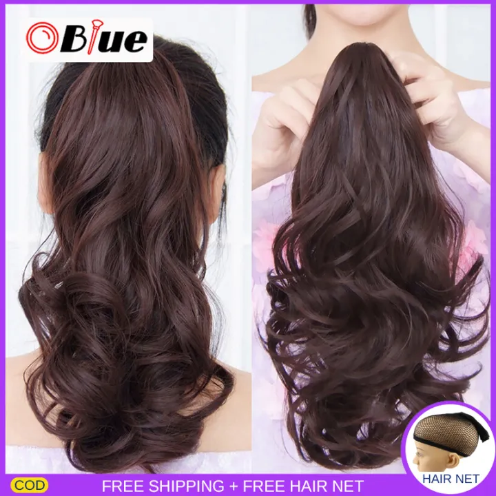 OBlue Wig Human Hair Original LANLOVE 45 cm Wig ponytail female fake ponytail grasping clip-on curly hair ponytail claw clip wig ponytail curly hair | Lazada PH OBlue Wig Human Hair Original LANLOVE 45 cm Wig ponytail female fake ponytail grasping clip-on curly hair ponytail claw clip wig ponytail curly hair | Lazada PH
