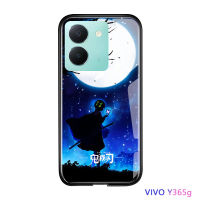 Volans เคสโทรศัพท์ฆ่าอสูร Vivo 5G,Y36 Y36กันกระแทกสำหรับเด็กผู้หญิง Kimetsu No Yaiba Tanjirou Nezuko กระจกเทมเปอร์ฝาครอบเคสกันกระแทก