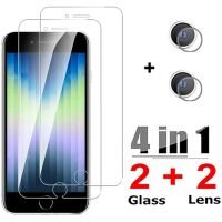 （A PRETTY）4-in-1For IPhone2022หน้าจอ ProtectorLens สำหรับ Phone2020 SE2 SE3 SE2022Glass