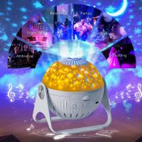 【TX】led โคมไฟฉายดาว โคมไฟโปรเจคเตอร์อัตโนมัติ LED Sky Star Night Light Projector lamp ตั้งเวลาปิดเครื่อง โคมไฟดาวโคมไฟตั้งโต๊ะ หมุนได้ ไฟแต่งห้อง สําหรับตกแต่งห้อง ของขวัญวันวาเลนไทน์