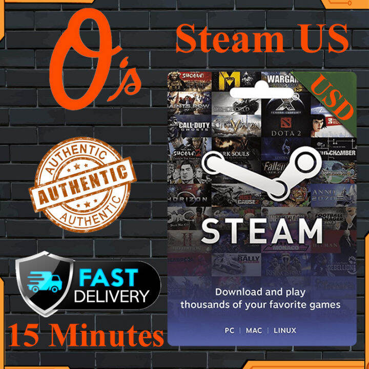 Steam US - 10, 20, 50, 75, 100 USD SWC - Steam Wallet Code for US (Fast  Email Delivery) - O's Game Tech Store