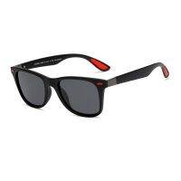 Vintage Polarized Square Sunglasses MenWomen Driving Glasses Classic Black Red Eyewear