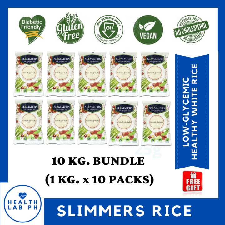 (BUNDLE OF 10) Slimmers Rice Healthy White Rice Good for Diabetics Low