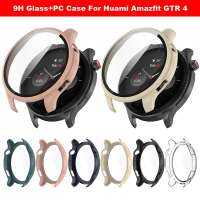 PC Case + กระจกนิรภัยสำหรับ Huami Amazfit GTR 4 Smartwatch ฝาครอบป้องกันสำหรับ Amazfit GTR4กันชน Shell