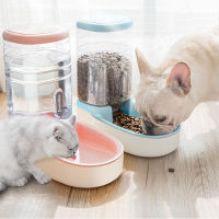 2019 OLN 3.8L Pet Cat Automatic Feeders Plastic Dog Water Bottle Large Capacity Food Water Dispenser Cats Dogs Feeding Bowls