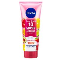 Nivea นีเวีย เอ็กซ์ตร้า ไบรท์ 10 ซูเปอร์ วิตามิน แอนด์ สกิน ฟู้ด เซรั่ม SPF15 320 มล.