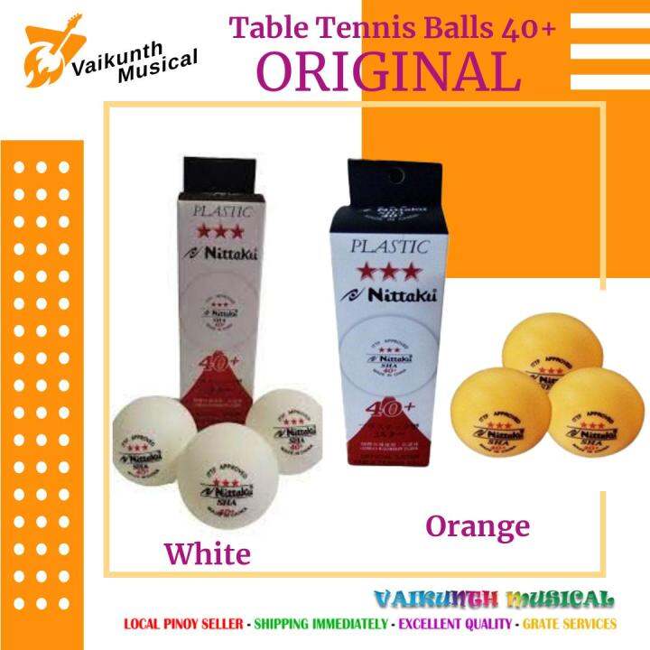 ORIGINAL Table Tennis Balls 40+ NSD NITTAKU 3 Star Polyballs Lazada PH