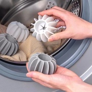 Bóng giặt silicon mềm chống rối làm thẳng quần áo tiện dụng