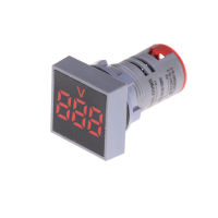 Rayua 22mm AC12-500V voltmeter Square PANEL LED Digital Voltage Meter INDICATOR LIGHT