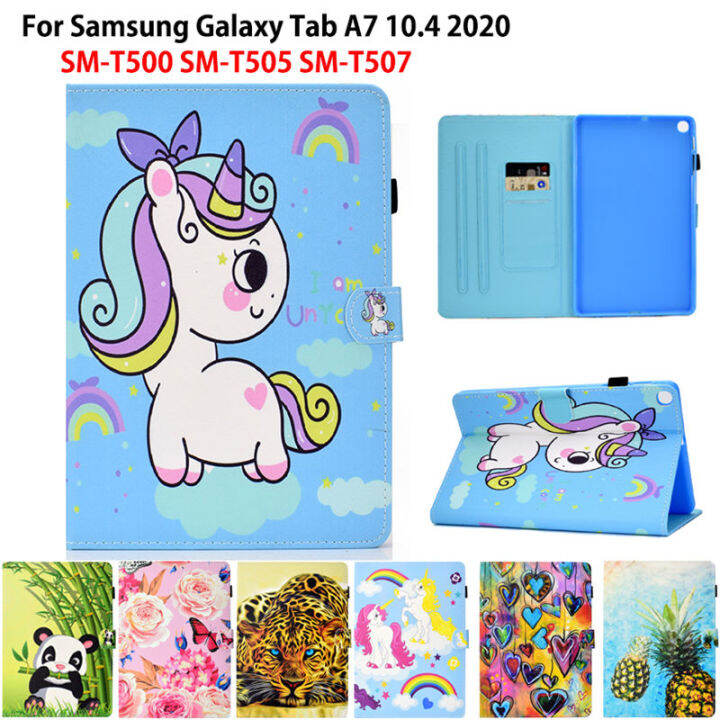 แฟชั่นทาสีกรณีสำหรับ-samsung-galaxy-tab-a7-10-4-2020กรณี-t500-t505-sm-t500-sm-t505-sm-t507ฝาครอบแท็บเล็ตฝาครอบ-soft-tpu