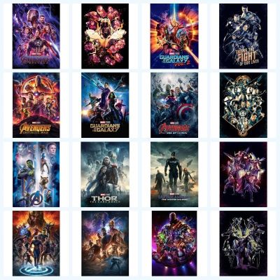 ❀▨✾ Disney Avengers - Infinity War โปสเตอร์ภาพยนตร์ Marvel Superhero ภาพวาดผ้าใบ Wall Art ภาพจิตรกรรมฝาผนัง Cuadros ตกแต่งห้องนั่งเล่น