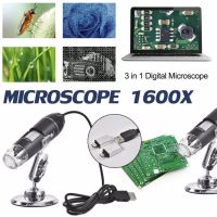 กล้องขยาย1600X เท่า กล้องจุลทรรศน์ 3in1 USB typeC microUSB Digital Microscope กล้องส่องขยายดิจิตอล ส่องพระ ผิวหนังฯลฯ ต่อโทรศัพท์ Android OTG คอมพิวเตอร์ PC notebook