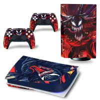 (MQ รูปแบบใหม่) Venom ผิวสติกเกอร์สำหรับ PlayStation 5แผ่นดิสก์รุ่น Man PlayStation5เกมคอนโซลจัดการฟิล์มปกป้องป้องกันเต็มพื้นที่และอ่าว