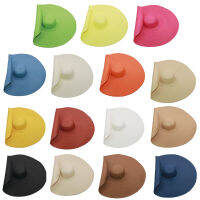 CWWholesale 15สีหญิงขนาดใหญ่หมวกชายหาดสีดำฤดูร้อน Big Brim Sun หมวกพับ Papyrus Dropshipping NH974