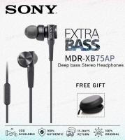 SONY MDR-XB75AP，MDR-XB55APเฮดโฟนแบบเสียบหูเบสพิเศษพร้อมไมโครโฟนรีโมทคอนโทรล XB75AP MDR