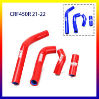 ฮอนด้า CRF250R 18-21 4ชิ้น DRC ซิลิโคนหม้อน้ำหล่อเย็นท่อยางคาบูเรเตอร์ท่อยางคาบูเรเตอร์หม้อน้ำสีฟ้าสีแดง