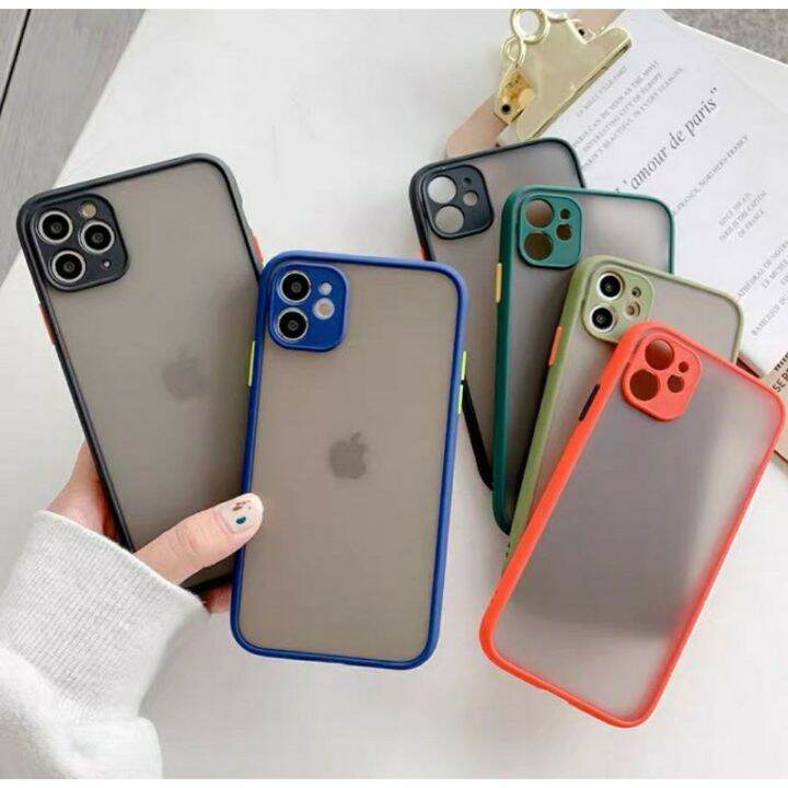 b1เคสขอบสีหลังขุ่น-กันกล้อง-เคสด้าน-รุ่นใหม่-xiaomi11-redmi-note10-4g-5g-redmi-9a-9c-9t-เคสกันกระแทก-พร้อมส่งจากไทย