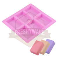 แม่พิมพ์ซิลิโคน 6 ช่อง สี่เหลี่ยม ผืนผ้า พิมพ์สบู่ โฮมเมด ถาดอบ พิมพ์วุ้น Rectangle Silicone Mold พิมพ์ซิลิโคนทำขนม