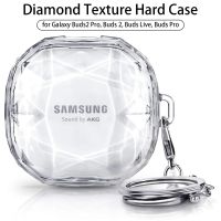 Cover for Samsung Galaxy Buds Live Pro 2 Case Crystal Clear Diamond Earphone Accessories Cover for Samsung Buds 2 Buds2 Pro Case Headphones Accessorie