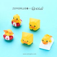 Key Cap Mechanical Keyboards Keycap Personality Design,Cherry MX Axis Q Meng 3D Keycaps Cute Little Yellow Duck Blind Box Keycap