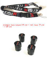 Auto Car โลโก้ Isuzu สายคล้องคอสายคล้องคอพวงกุญแจรถ Lanyard ID Badge ผู้ถือ Keyring + Isuzu Valve