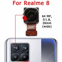 กล้องหลังด้านหลังเดิมสำหรับโมดูลกล้องขนาดใหญ่มองหลังหลัก8ตัวของ Realme ชิ้นงอสำหรับเปลี่ยนการซ่อมอะไหล่ SXT37121เลนส์สมาร์ทโฟน