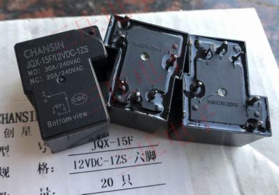2pcs new 5-pin/6-pin one open one closed 30A relay JQX-15F 12VDC-1ZS JQX-15F 24VDC-1ZS T90-1C-6P
