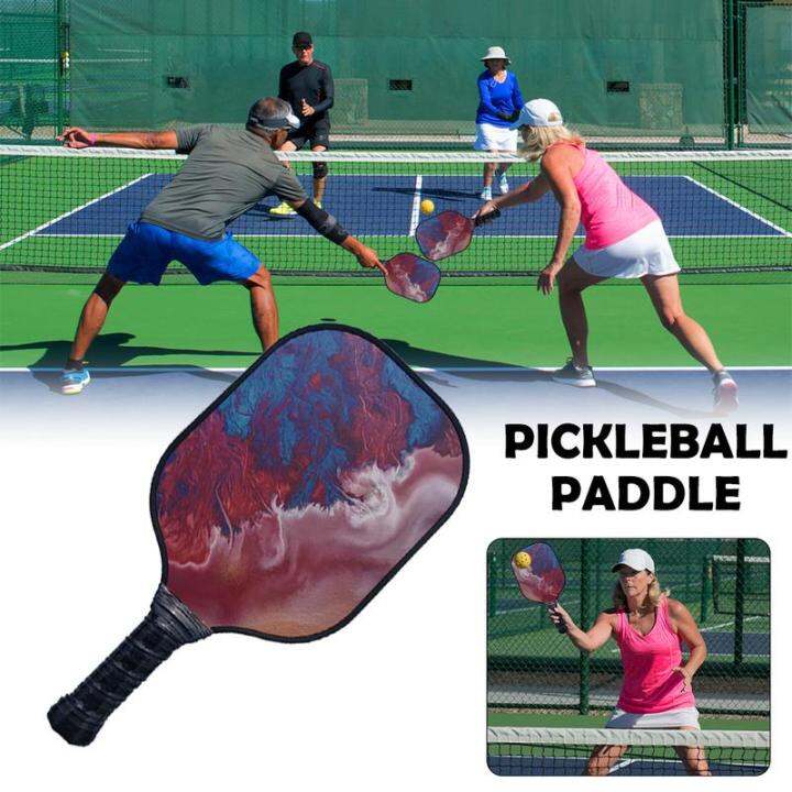 New Pickleball Paddle Colorful Fiberglass Beat Racquet Honeycomb Beat