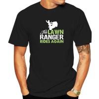 The Lawn Ranger Rides Again Funny Mowing T-Shirt Comfortable Mens T Shirts Designer Cotton Tops Tees Beach