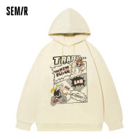 Semir เสื้อสเวตเตอร์ผู้ชาย Graffiti พิมพ์ Oversize คู่สวม2022ฤดูใบไม้ร่วงใหม่ Hoodie Trend