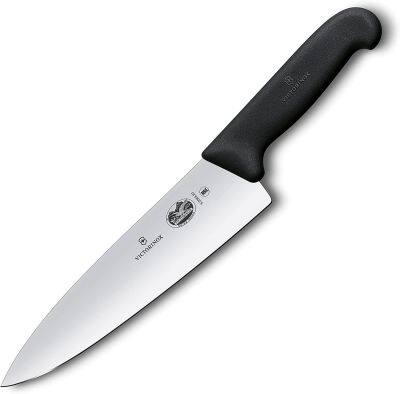 Victorinox มีดครัว Kitchen Knives - Fibrox Carving Knife, ex.broad, black (5.2063.20)