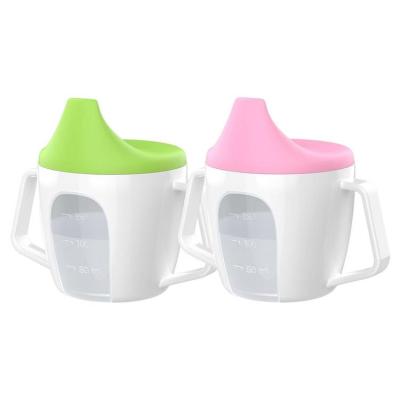 Sippy Cup with Handles Leak Proof Spout Sippy Cups for Baby Kids Feeding Sippy Cup with Non Slip Handles Spill Proof Trainer Cup well made