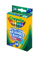 Crayola สีเทียนล้างออกได้ อัลตร้าคลีน 24แท่ง