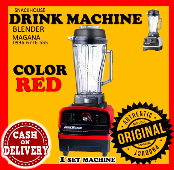 DRINK MACHINE BLENDER RED 2 LITTER COMMERCIAL GRADE HEAVY DUTY PARTS