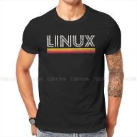 เสื้อยืดผู้ชายลายระบบปฏิบัติการ Linux Tux Penguin เสื้อยืดคอกลมแขนลำลองขาสั้นพิมพ์ลายแฟชั่นเสื้อผ้าฝ้าย100% ใหม่ฤดูร้อนคอกลมขายส่งราคาถูกเสื้อยืดตลก