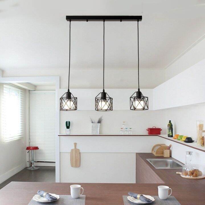 【Free Bulb】Nordic Chandelier Ceiling Light Modern Design Bar Counter